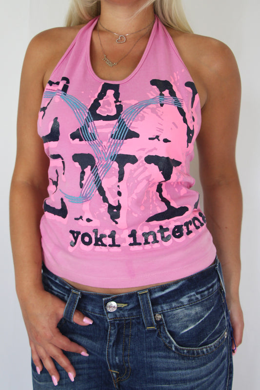 Yoki International Graphic Halter